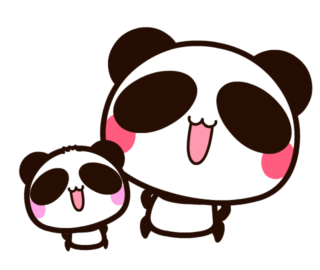 あおぱんだが楽しそうに体を動かしている画像